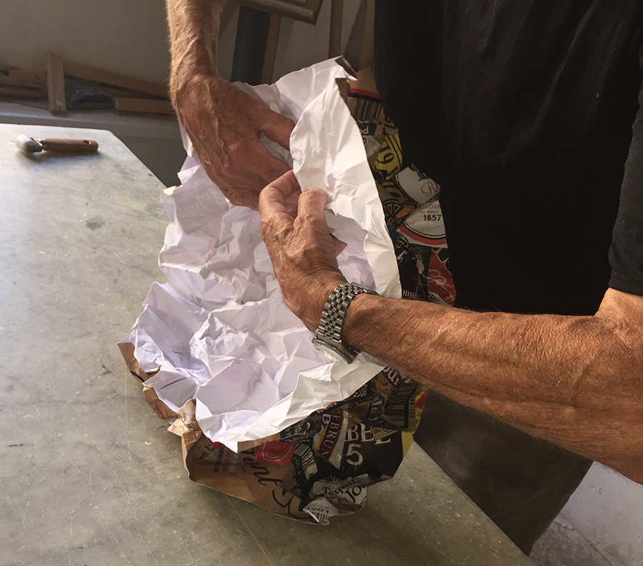 Antoine-Graff-le début de la mise en plis