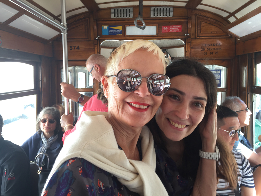 Tram à l'intérieur