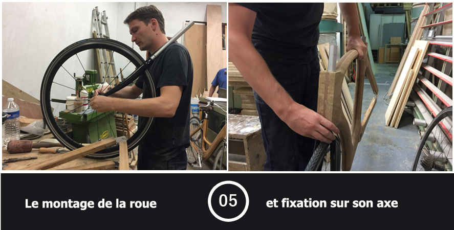 Velo en bois etape 5