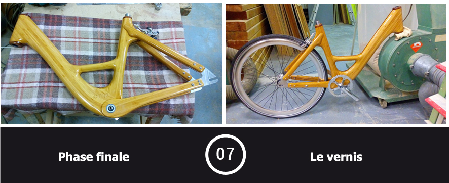 Velo en bois etape 7