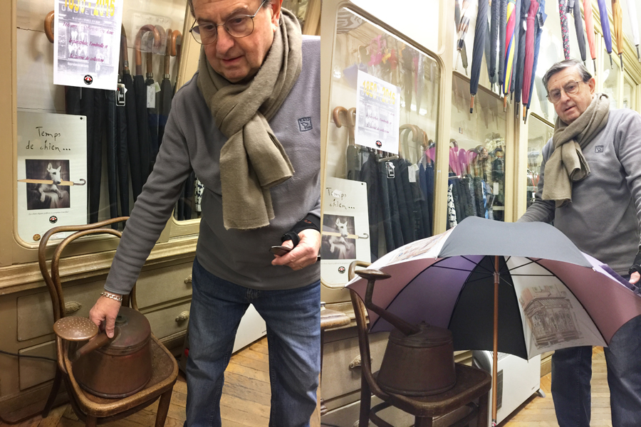 LE FER A REPASSER DU PARAPLUIE