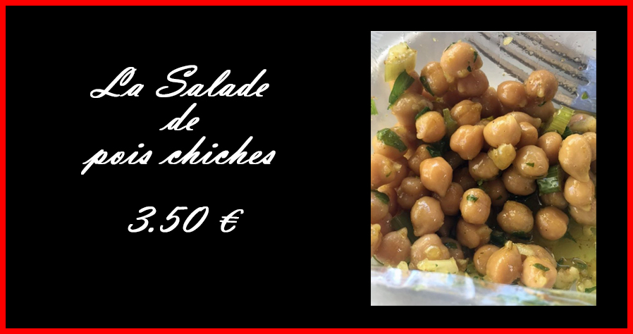 RECETA DE JOU LA SALADE DE POIS CHICHES