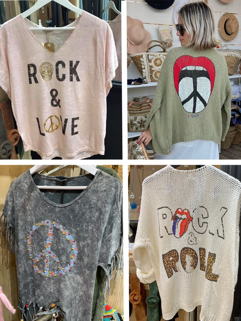 La Fille En Bohème, présentation de hauts, T-shirt