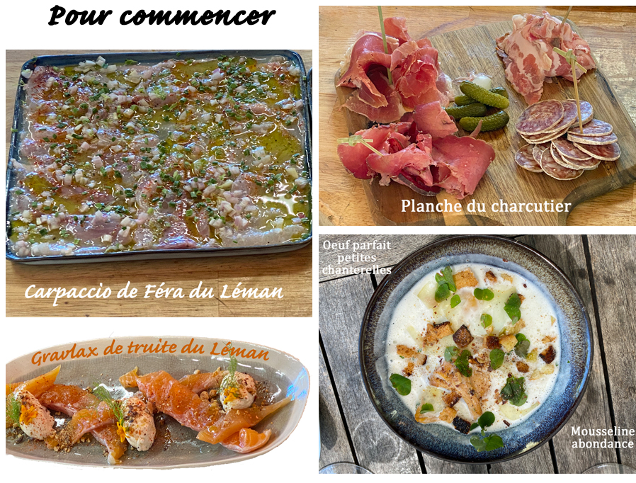 THONON Chez Mathilde Maxilly les entrées