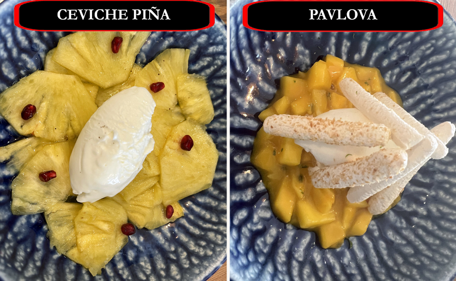 YOSE cviche pina et pavlova