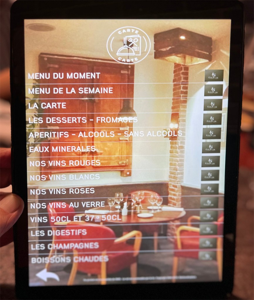 les sens la tablette