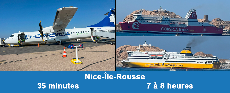 CORSE AIR CORSICA OU CORSICA FERRIES