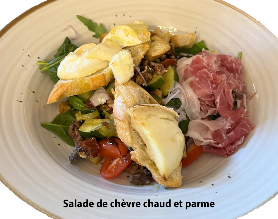 META E MAETA SALADE DE CH7VRE CHAUD