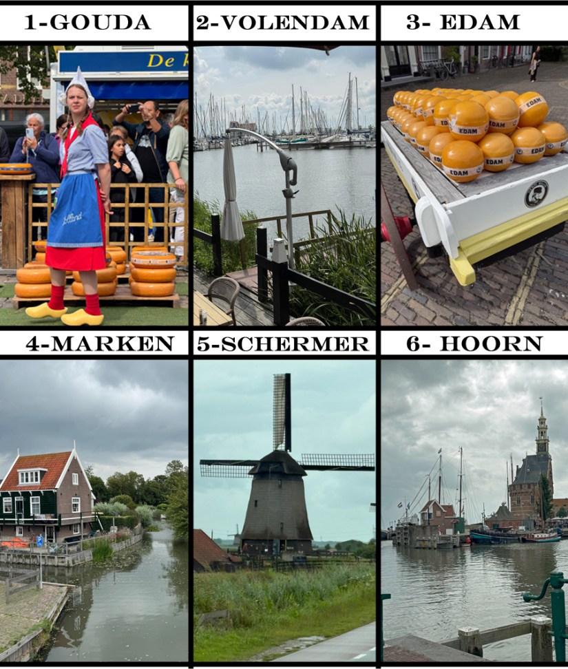 sommaire gouda, volendam, marken, schermer, horn, edam